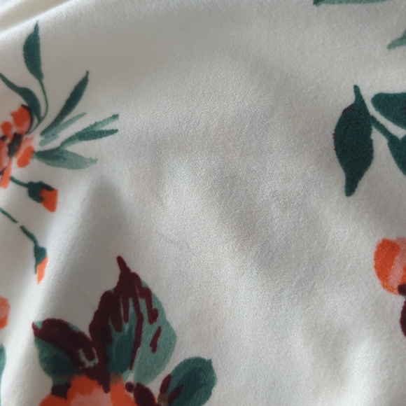 Down East Cream Floral Maxi Sundress with Short Sleeves - Picture 6 of 6